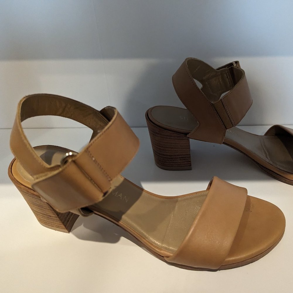 Stuart Weitzman "Broadban" | Tan | Ankle Strap Sandal